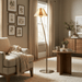 Verona Curved Striped Floor Lamp - Simprolos