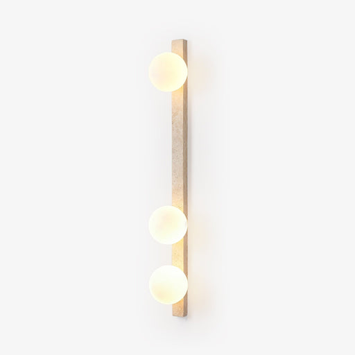 Vertical Travertine Wall Sconce - Simprolos