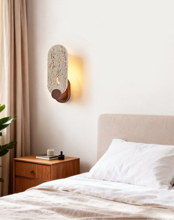 Vesper Travertine Wall Light - Simprolos