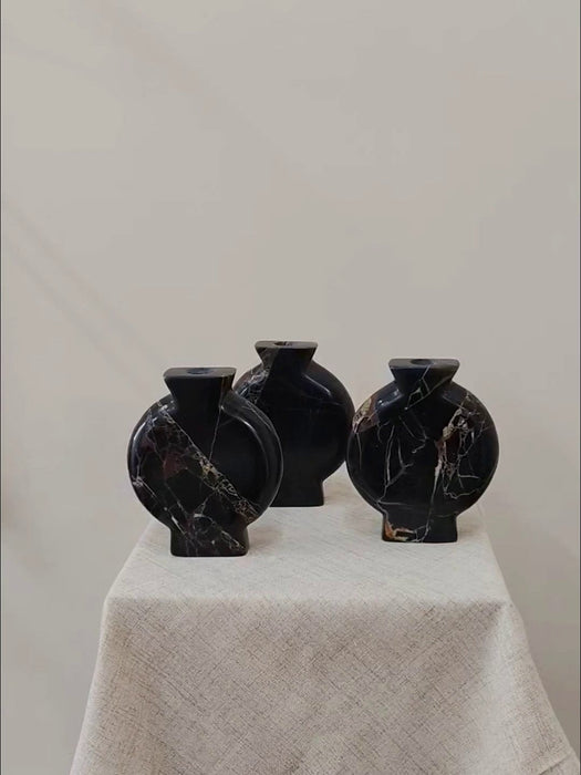 Vetra Noir Marble Vase - Simprolos
