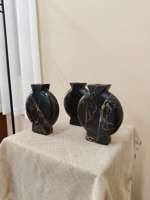 Vetra Noir Marble Vase - Simprolos