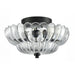 Vintage Amber Glass Semi - Flush Ceiling Light - Simprolos