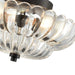 Vintage Amber Glass Semi - Flush Ceiling Light - Simprolos