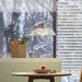 Vintage INS Glass Ribbed Pendant Light - Simprolos