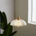 Vintage INS Glass Ribbed Pendant Light - Simprolos