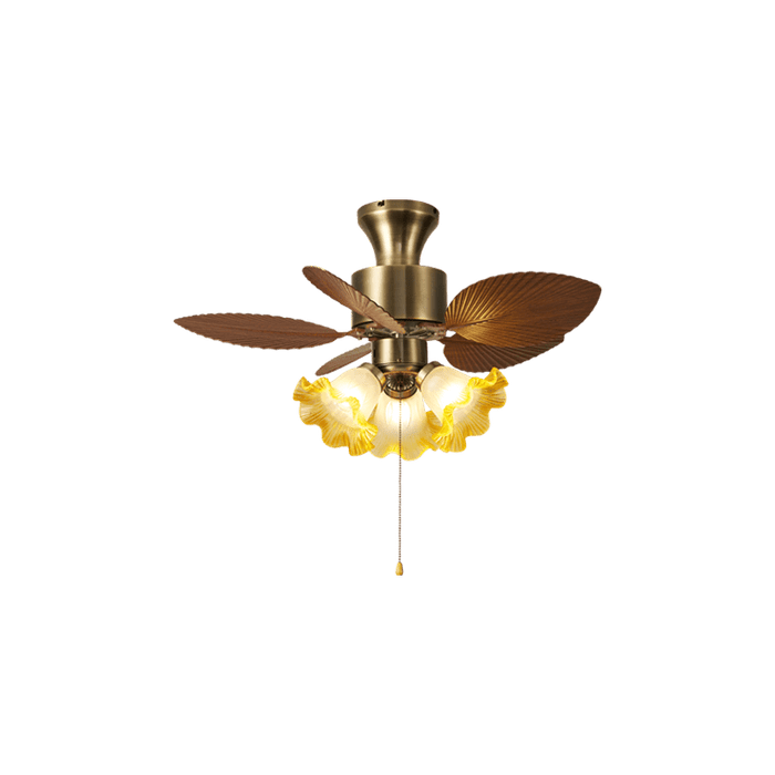 Vintage Leaf Ceiling Fan Light - Simprolos