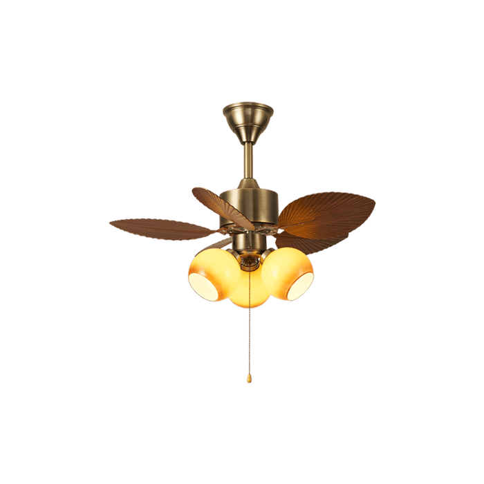 Vintage Leaf Ceiling Fan Light - Simprolos