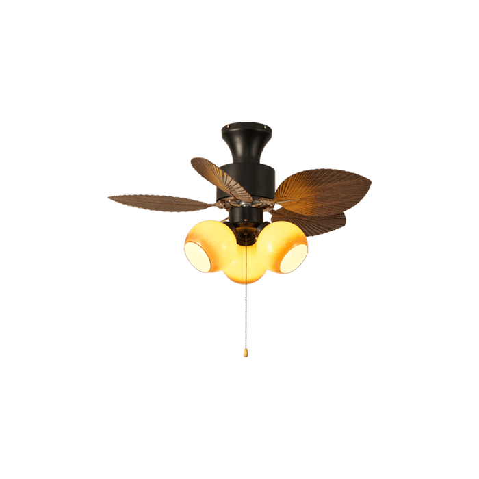 Vintage Leaf Ceiling Fan Light - Simprolos