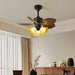 Vintage Leaf Ceiling Fan Light - Simprolos