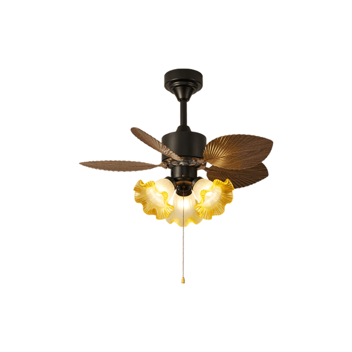 Vintage Leaf Ceiling Fan Light - Simprolos
