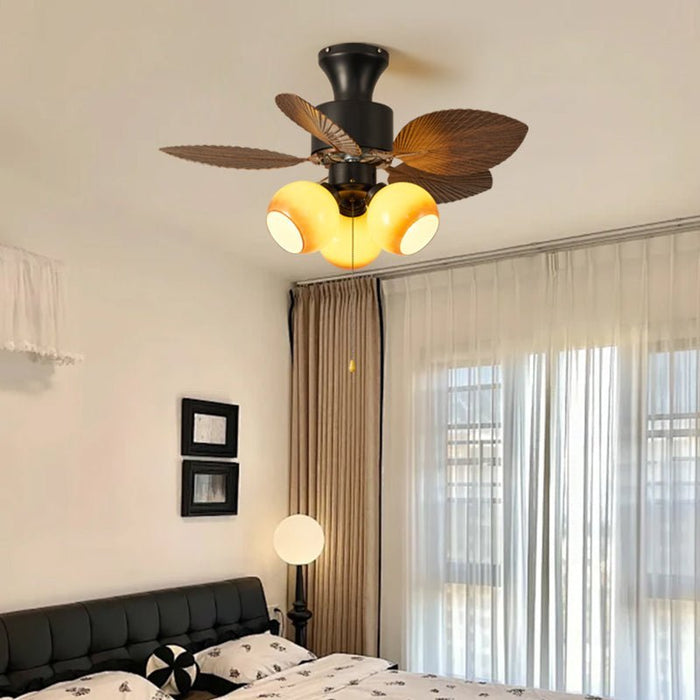Vintage Leaf Ceiling Fan Light - Simprolos