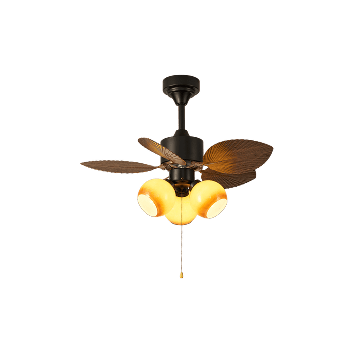 Vintage Leaf Ceiling Fan Light - Simprolos
