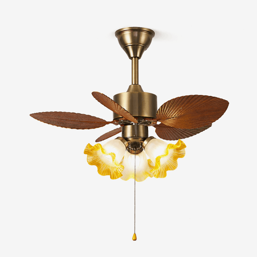 Vintage Leaf Ceiling Fan Light - Simprolos