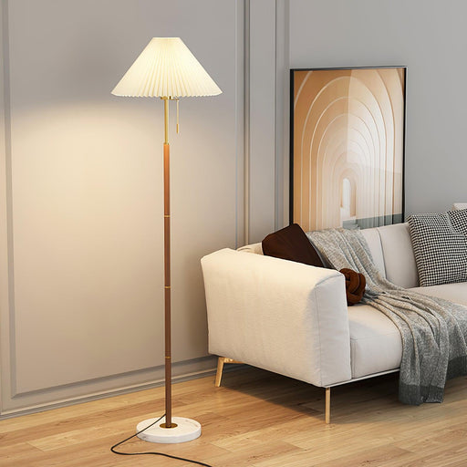 Vintage Pleated Floor Lamp Simprolos