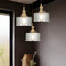 Vintage Stunning Cylinder Glass Pendant Light - Simprolos