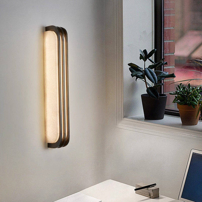 Virex Layered Alabaster Wall Light - Simprolos