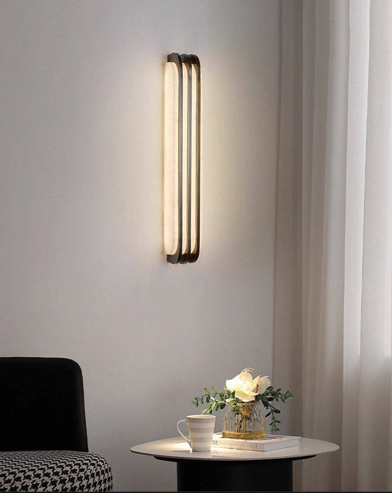 Virex Layered Alabaster Wall Light - Simprolos