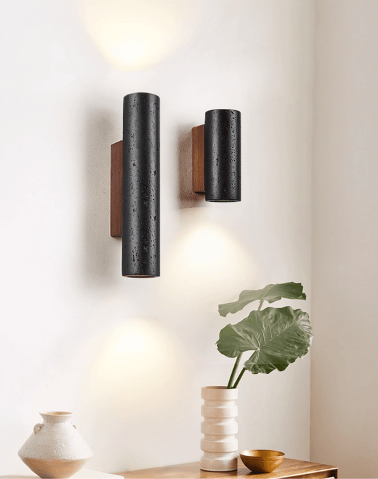 Volcanic Noir Wall Sconce - Simprolos