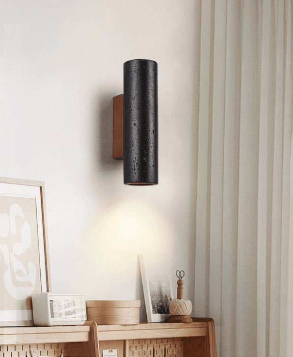 Volcanic Noir Wall Sconce - Simprolos