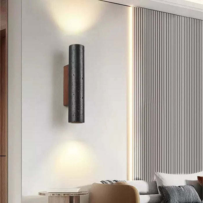 Volcanic Noir Wall Sconce - Simprolos