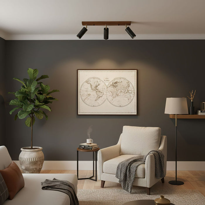Volcanic Wood Trio Ceiling Spot - Simprolos
