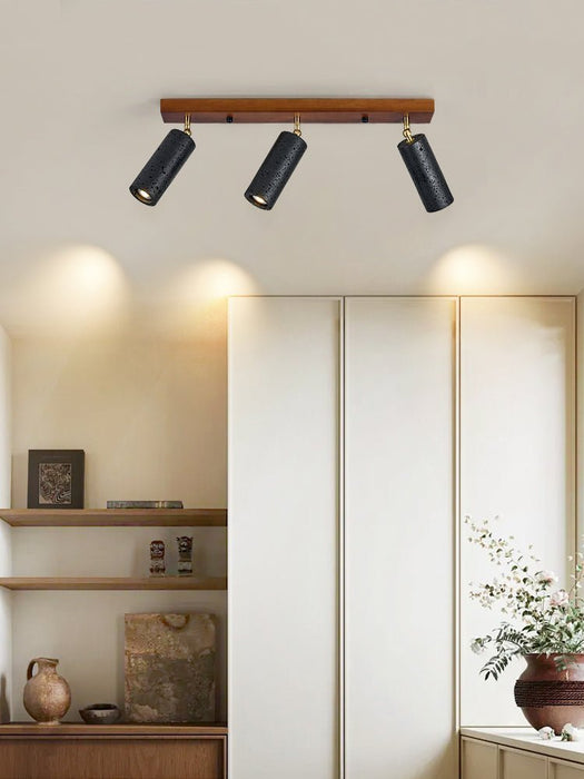 Volcanic Wood Trio Ceiling Spot - Simprolos