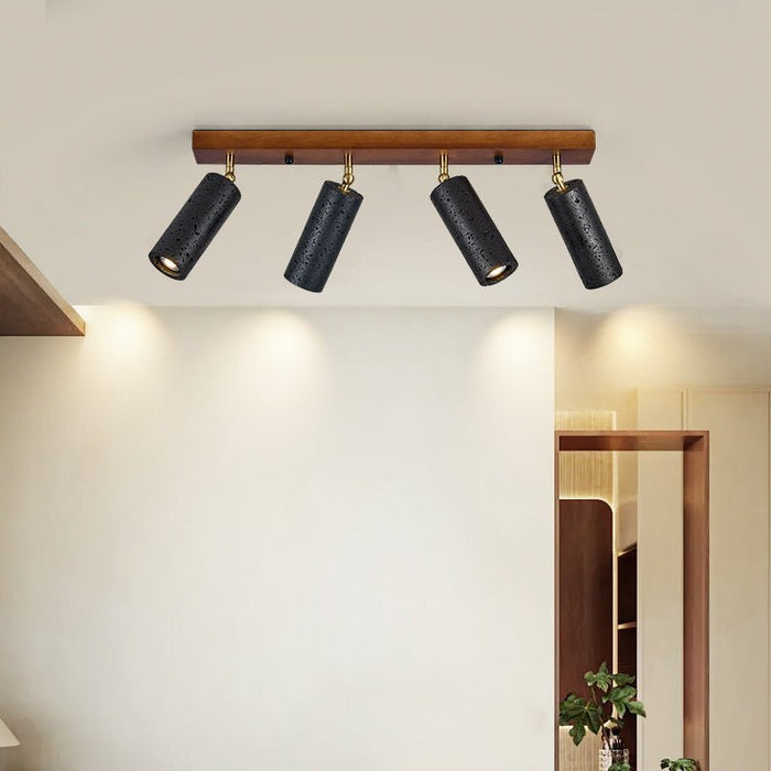 Volcanic Wood Trio Ceiling Spot - Simprolos