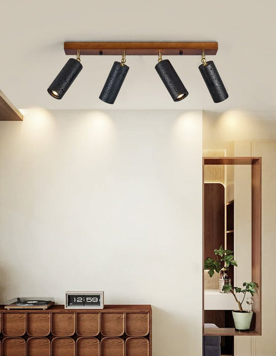 Volcanic Wood Trio Ceiling Spot - Simprolos
