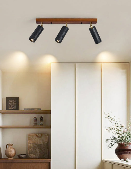 Volcanic Wood Trio Ceiling Spot - Simprolos