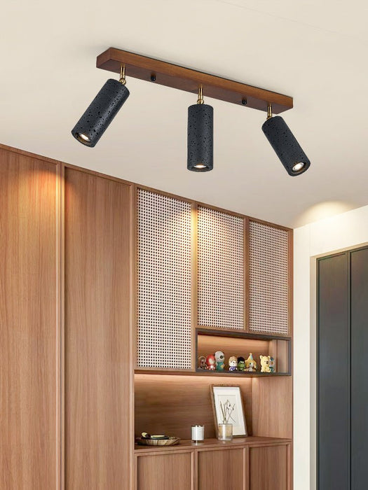 Volcanic Wood Trio Ceiling Spot - Simprolos
