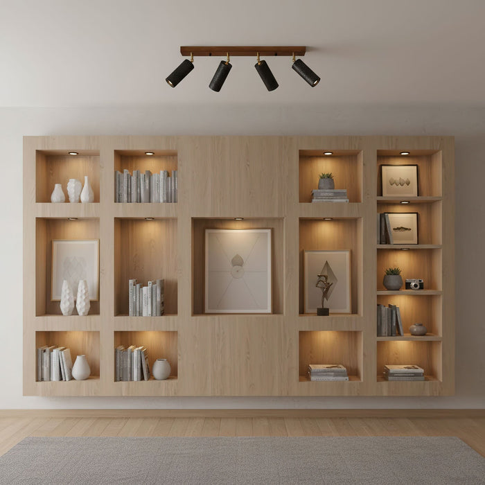 Volcanic Wood Trio Ceiling Spot - Simprolos
