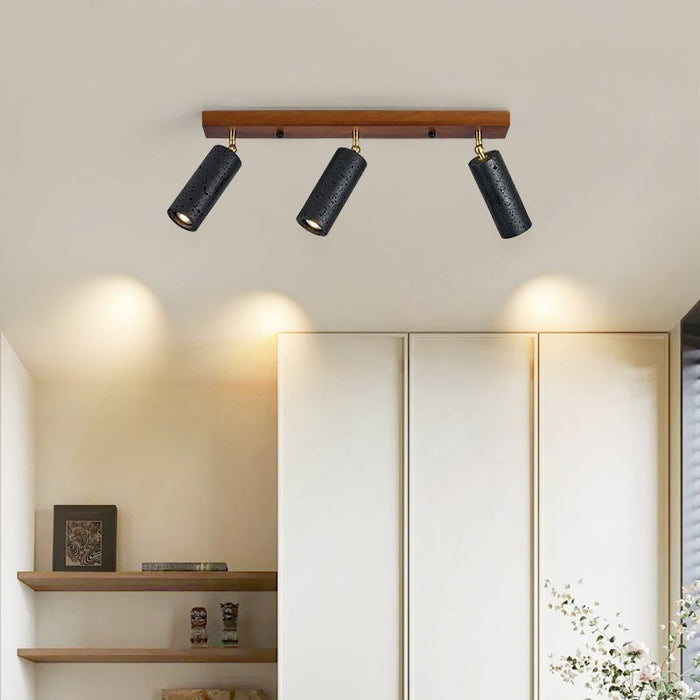 Volcanic Wood Trio Ceiling Spot - Simprolos