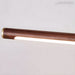 Walnut Color Linear Adjustable Wall Light - Simprolos