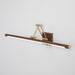 Walnut Color Linear Adjustable Wall Light - Simprolos
