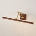 Walnut Color Linear Adjustable Wall Light - Simprolos