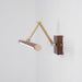 Walnut Color Linear Adjustable Wall Light - Simprolos