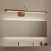 Walnut Color Linear Adjustable Wall Light - Simprolos