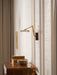 Walnut Color Linear Adjustable Wall Light - Simprolos