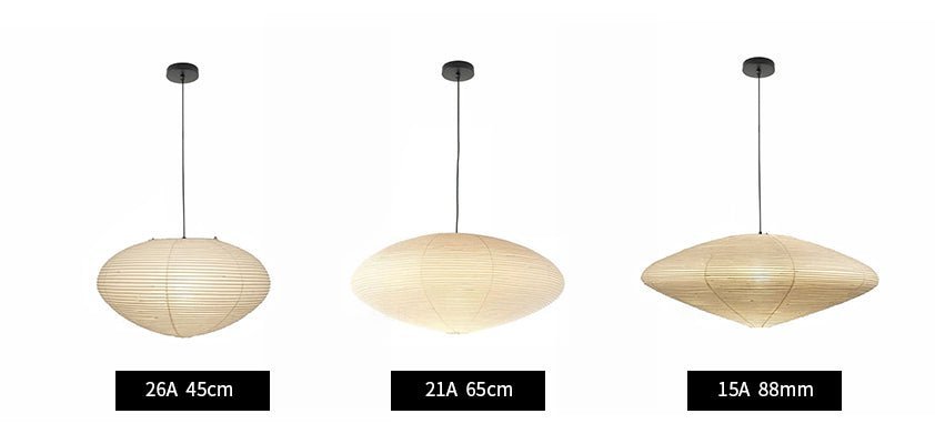 Washi Paper 15A 21A 26A Pendant Light - Simprolos