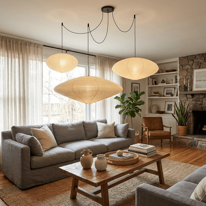 Washi Paper 15A 21A 26A Pendant Light - Simprolos