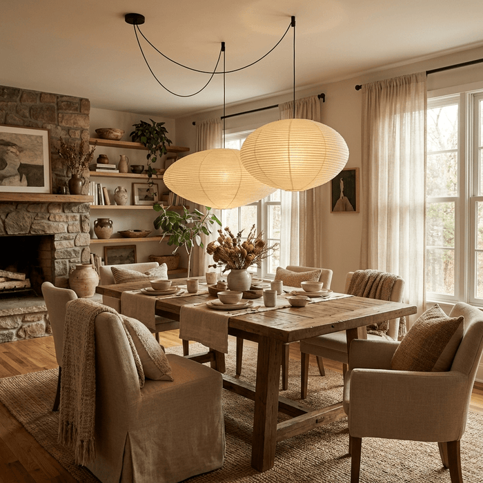 Washi Paper 15A 21A 26A Pendant Light - Simprolos