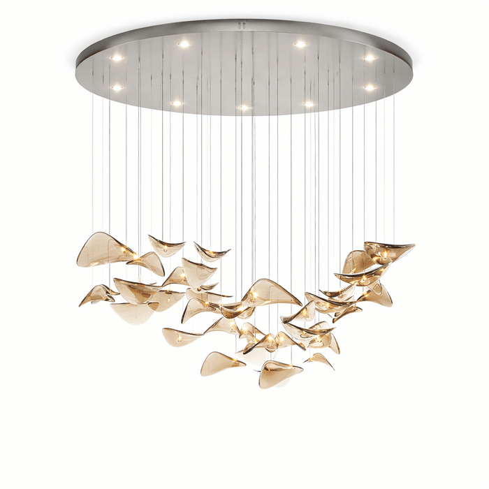 Wave Floating Leaf Chandelier - Simprolos