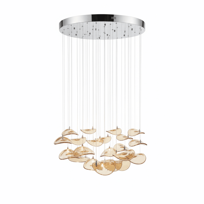 Wave Floating Leaf Chandelier - Simprolos
