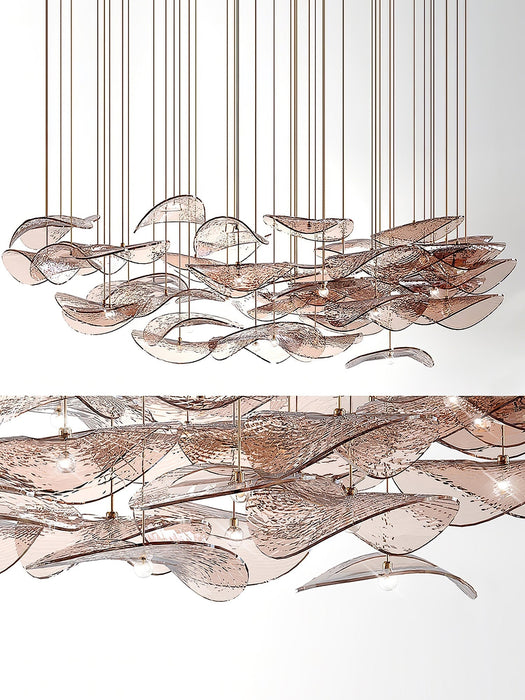 Wave Floating Leaf Chandelier - Simprolos