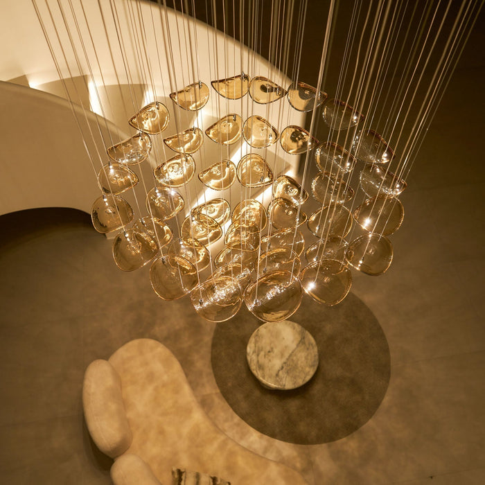 Wave Floating Leaf Chandelier - Simprolos