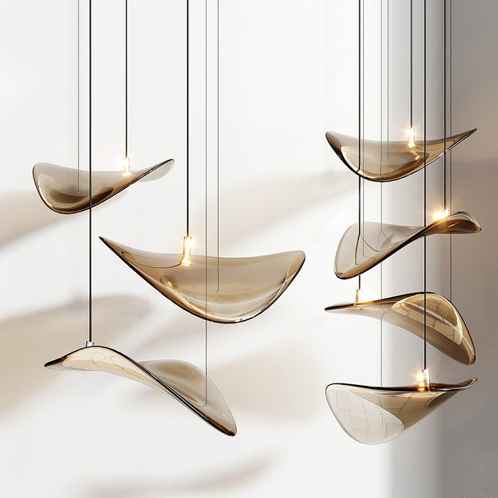 Wave Floating Leaf Chandelier - Simprolos