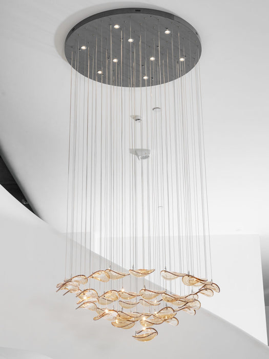 Wave Floating Leaf Chandelier - Simprolos