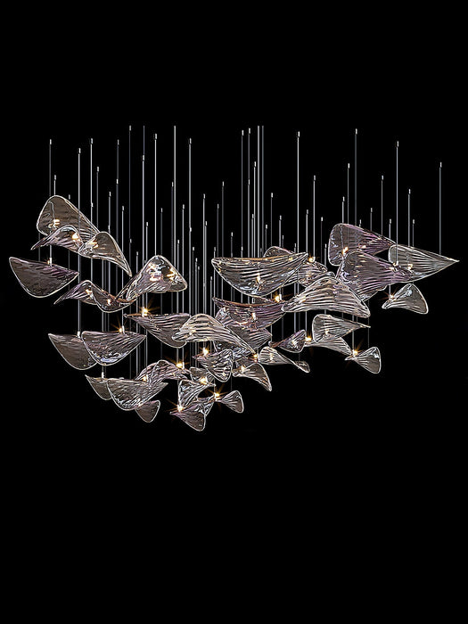 Wave Floating Leaf Chandelier - Simprolos