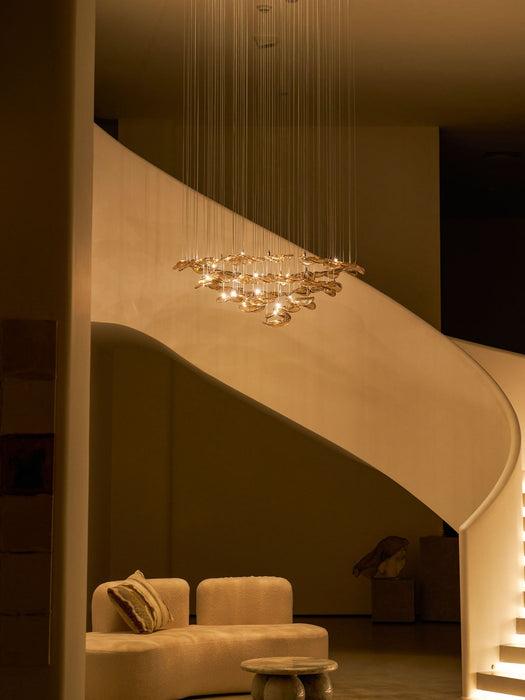 Wave Floating Leaf Chandelier - Simprolos