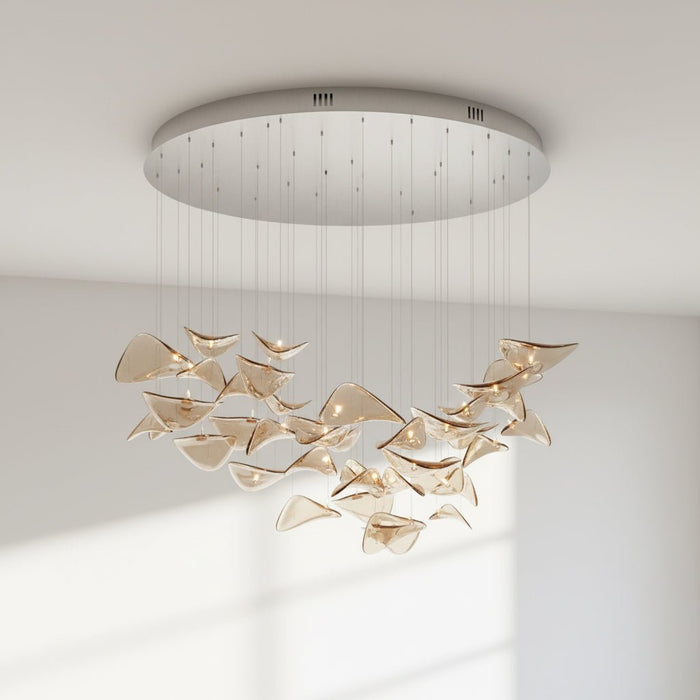 Wave Floating Leaf Chandelier - Simprolos